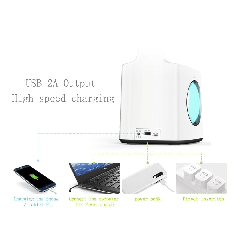 LED Desk Lamp with USB Charging