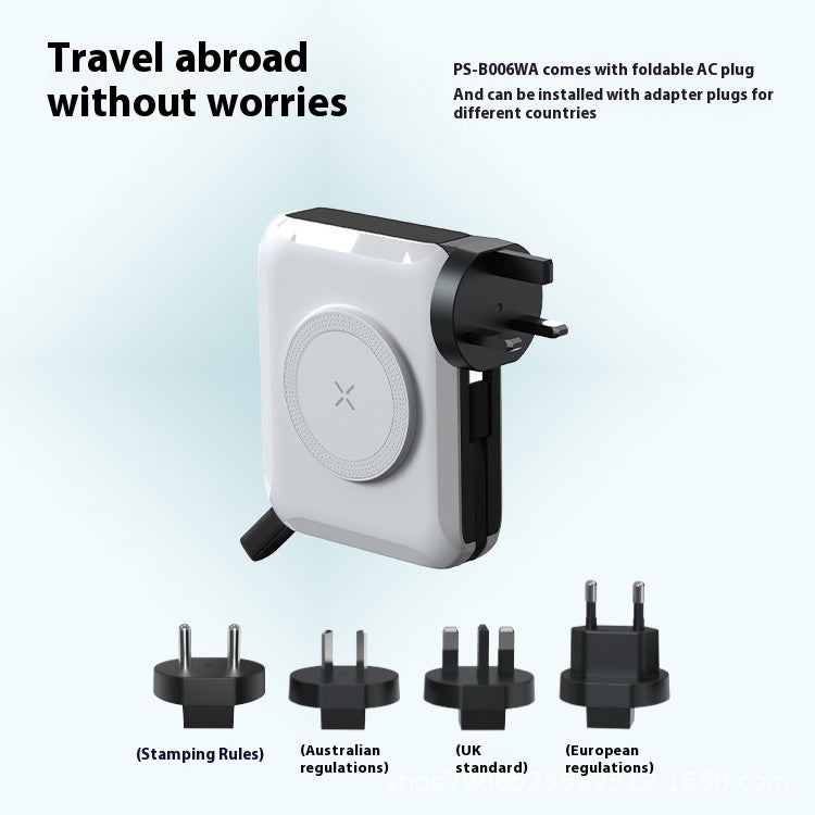 New 65W Multifunctional Magnetic Suction Travel Charger Wall Charging Power Bank For Laptop Computer Power Bank
