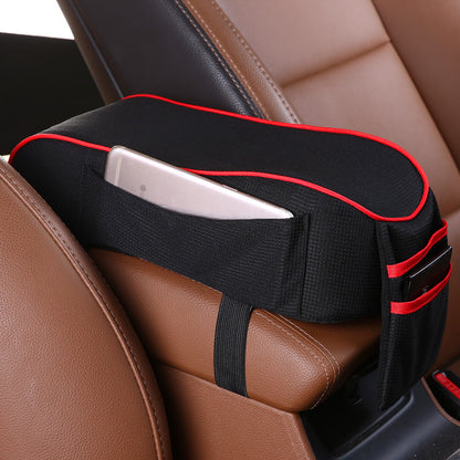 Car Armrest Box Pad providing extra cushioning and storage for comfortable driving.