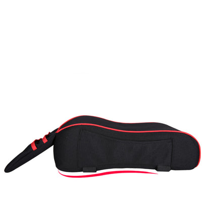 Car Armrest Box Pad side view showcasing cushioned design and red trimming for extra comfort.