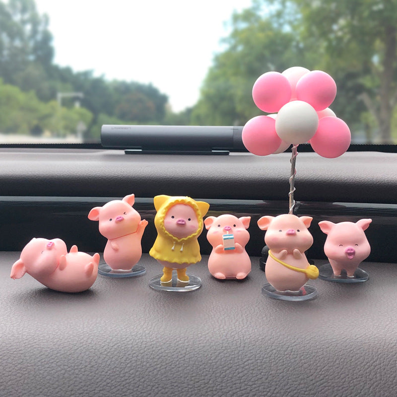 Cute Piggy Car Decoration