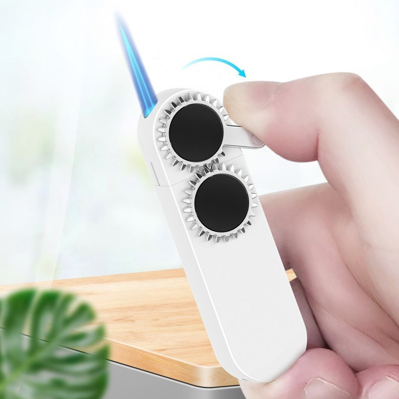 Creative Gear Rocker Arm Lighter Rotating Gear Windproof