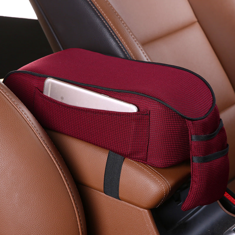 Car Armrest Box Pad providing extra comfort and storage for driving enthusiasts.
