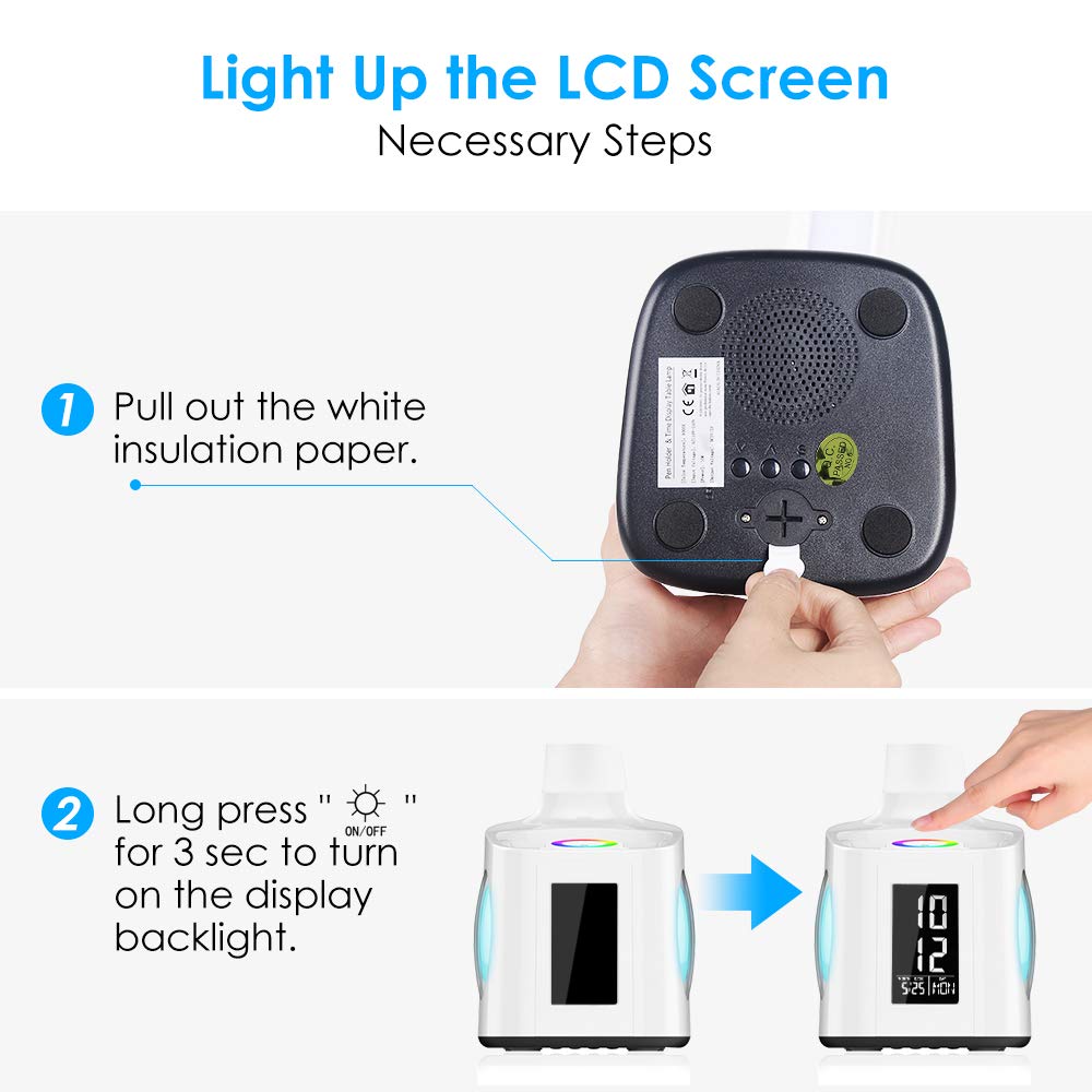 LED Desk Lamp with USB Charging