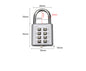 Digital Key Combination Lock Small Mini U-shaped Combination Lock